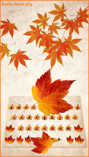Autumn Maple Leaf Keyboard screenshot
