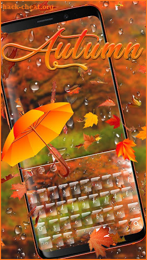 Autumn Maple Rain Keyboard screenshot