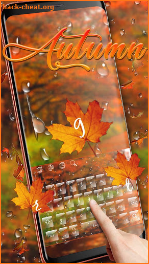 Autumn Maple Rain Keyboard screenshot