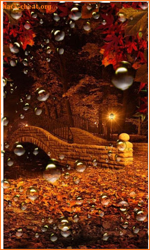 Autumn Twinkle Lights live wallpaper screenshot