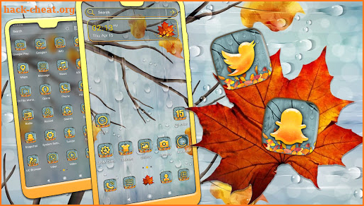 Autumn Water Drop Launcher Theme screenshot