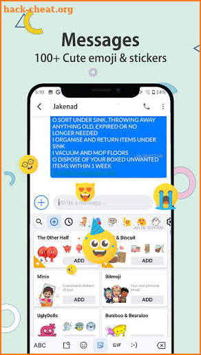 Auxiliary Message screenshot