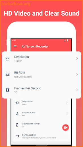 AV Screen Recorder screenshot