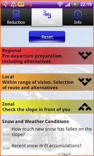 Avalanche Risk screenshot