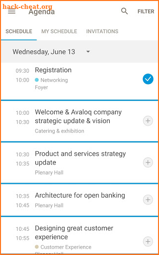 Avaloq Events screenshot