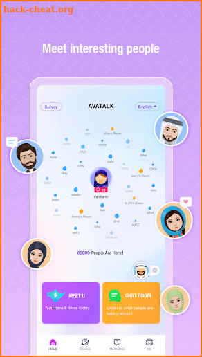 Avatalk-free vioce chat room screenshot