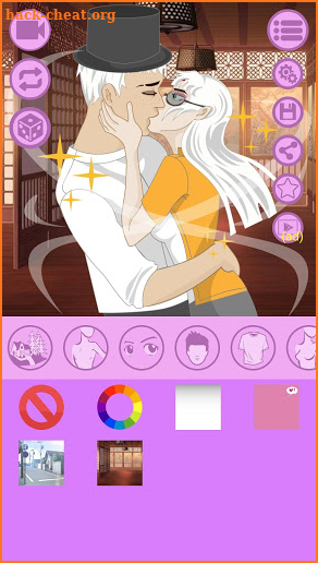 Avatar Creator: Anime Couple Kiss screenshot