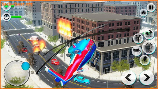 Avenger Captain Robot Bike Transform City Wars SIM screenshot