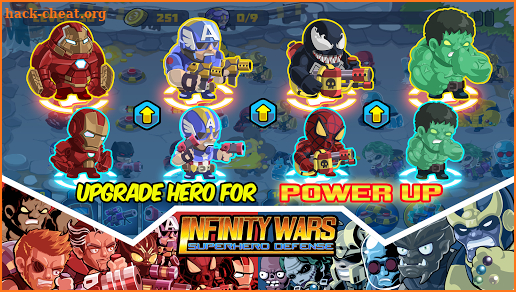 Avenger Infinity War Hero VS New Villains Defense screenshot
