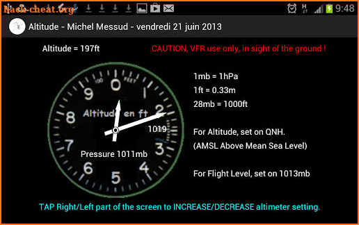 Aviation Altimeter screenshot