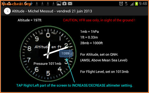 Aviation Altimeter screenshot
