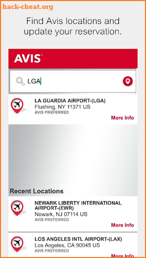 Avis Car Rental screenshot