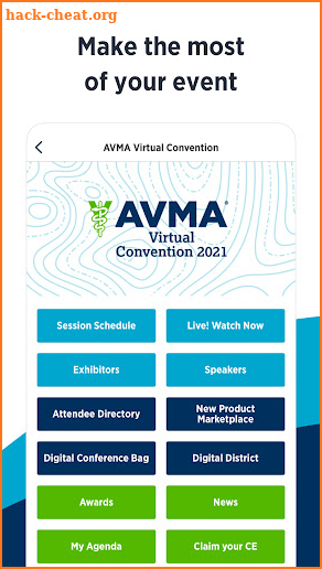 AVMA Events screenshot