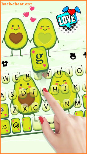 Avocado Love Keyboard Theme screenshot