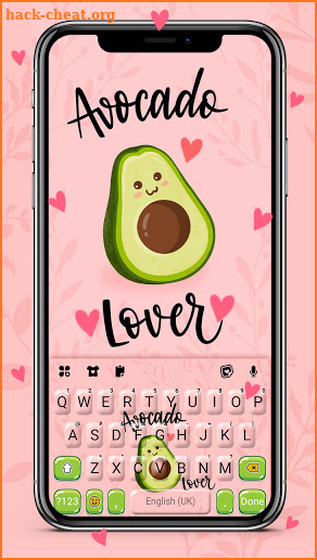 Avocado Lover Keyboard Background screenshot