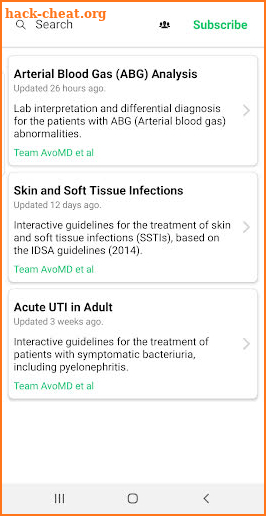avoMD: Personalized Medical Guidelines screenshot