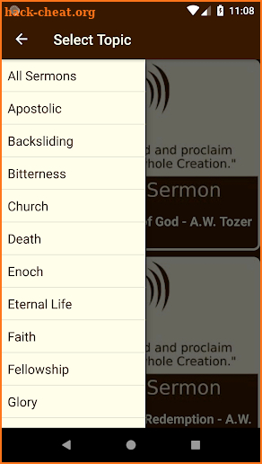 A.W. Tozer Sermons screenshot