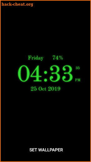 Awesome Digital Clock Lwp screenshot