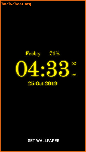Awesome Digital Clock Lwp screenshot