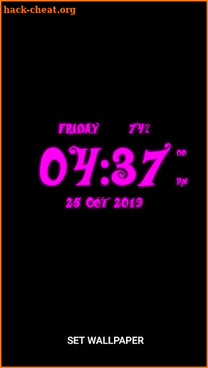 Awesome Digital Clock Lwp screenshot