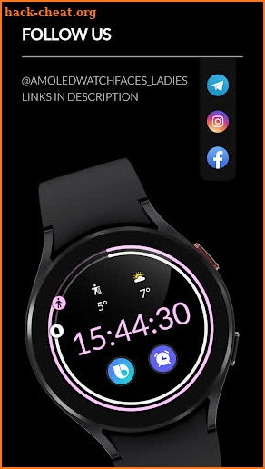 Awf Clean Digital - watch face screenshot