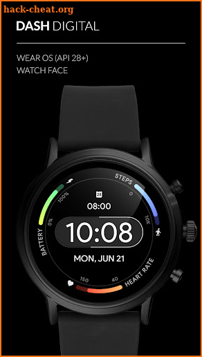 Awf Dash Digital - watch face screenshot