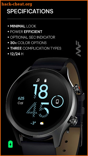 Awf Fit OLED - watch face screenshot