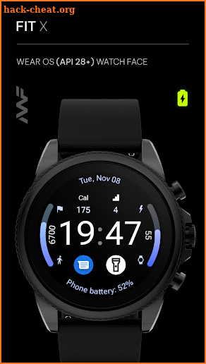 Awf Fit [X] - Wear OS 3 face screenshot