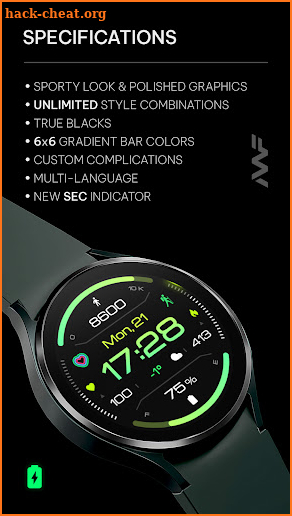 Awf Informer X - watch face screenshot