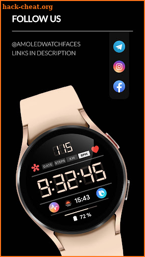 Awf LCD Digital - watch face screenshot