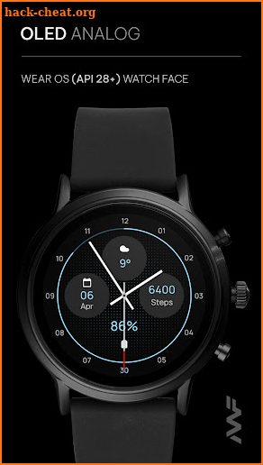 Awf OLED Analog - watch face screenshot