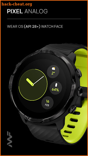 Awf Pixel Analog - watch face screenshot