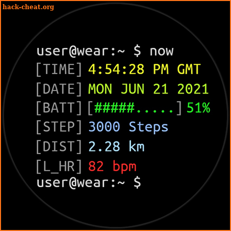 Awf Terminal - watch face screenshot