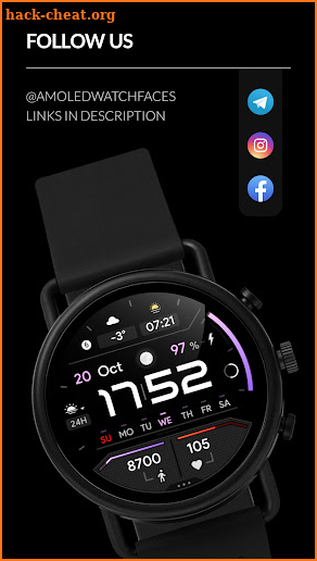 Awf TRON [dark] - watch face screenshot