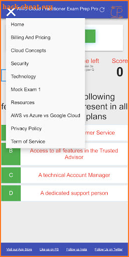 AWS Certified Cloud Practitioner Exam Prep CCP PRO screenshot