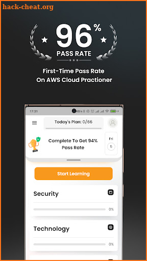 AWS Cloud Practitioner Exam screenshot