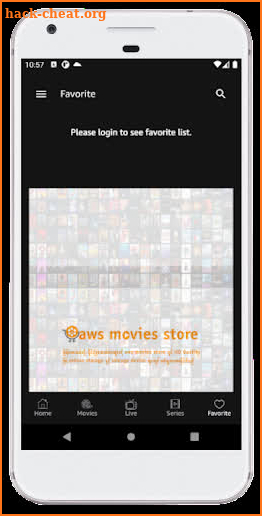AWS Movies Store screenshot
