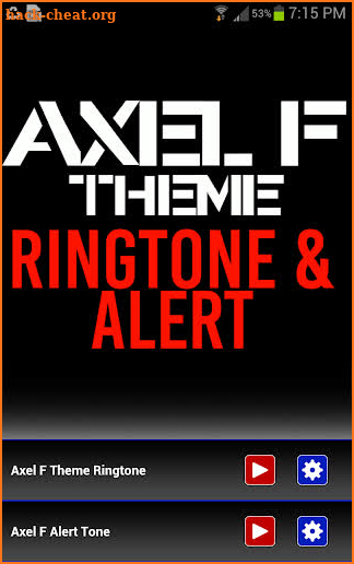 Axel F Ringtone and Alert screenshot