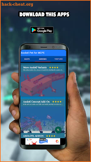 Axolotl Pet for MCPE screenshot