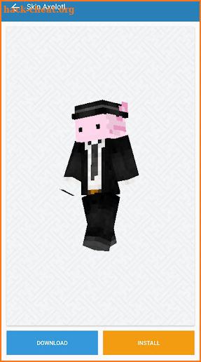 Axolotl Skins PE Minecraft screenshot