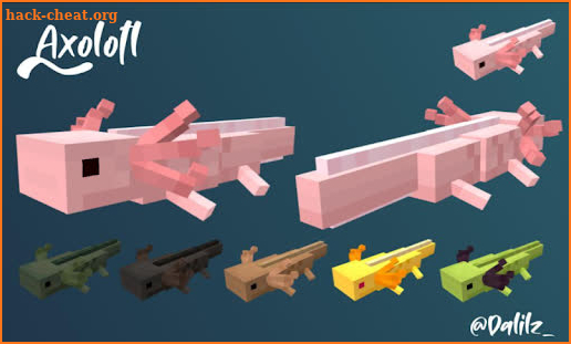 Axolotls Mod for Minecraft PE screenshot