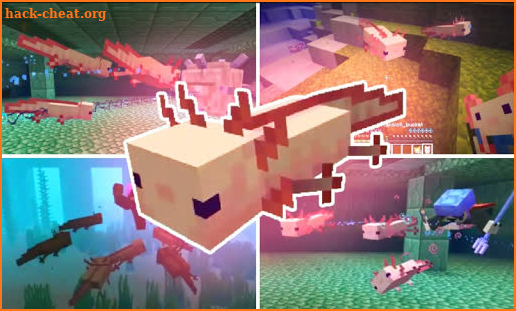 Axolotls Mod for Minecraft PE screenshot