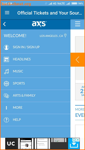 AXS Tickets & Entertainment screenshot