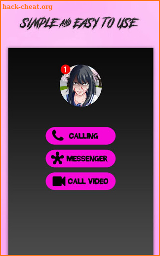 Ayano Aishi Video Call Simulator screenshot