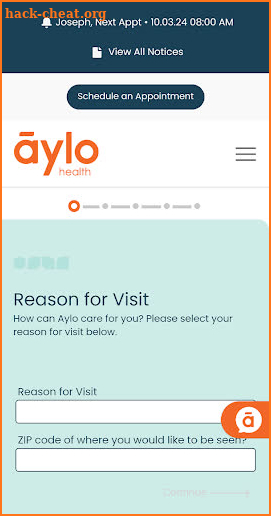 Aylo Health screenshot