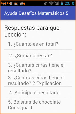 Ayuda Tarea de Desafíos Mate 5 screenshot