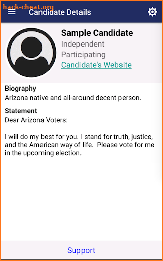 AZ Clean Elections screenshot