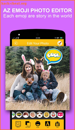 AZ emoji photo editor – free stickers screenshot