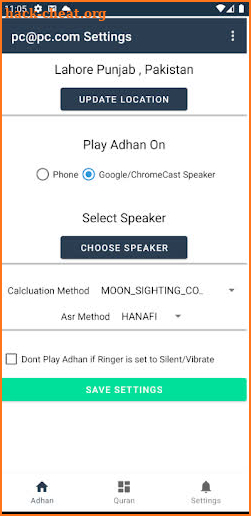 Azan For Google Nest / Phone screenshot