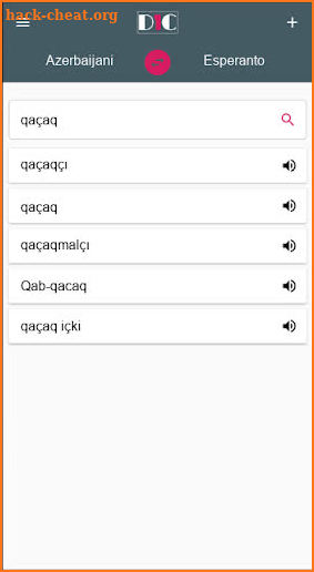 Azerbaijani - Esperanto Dictionary (Dic1) screenshot
